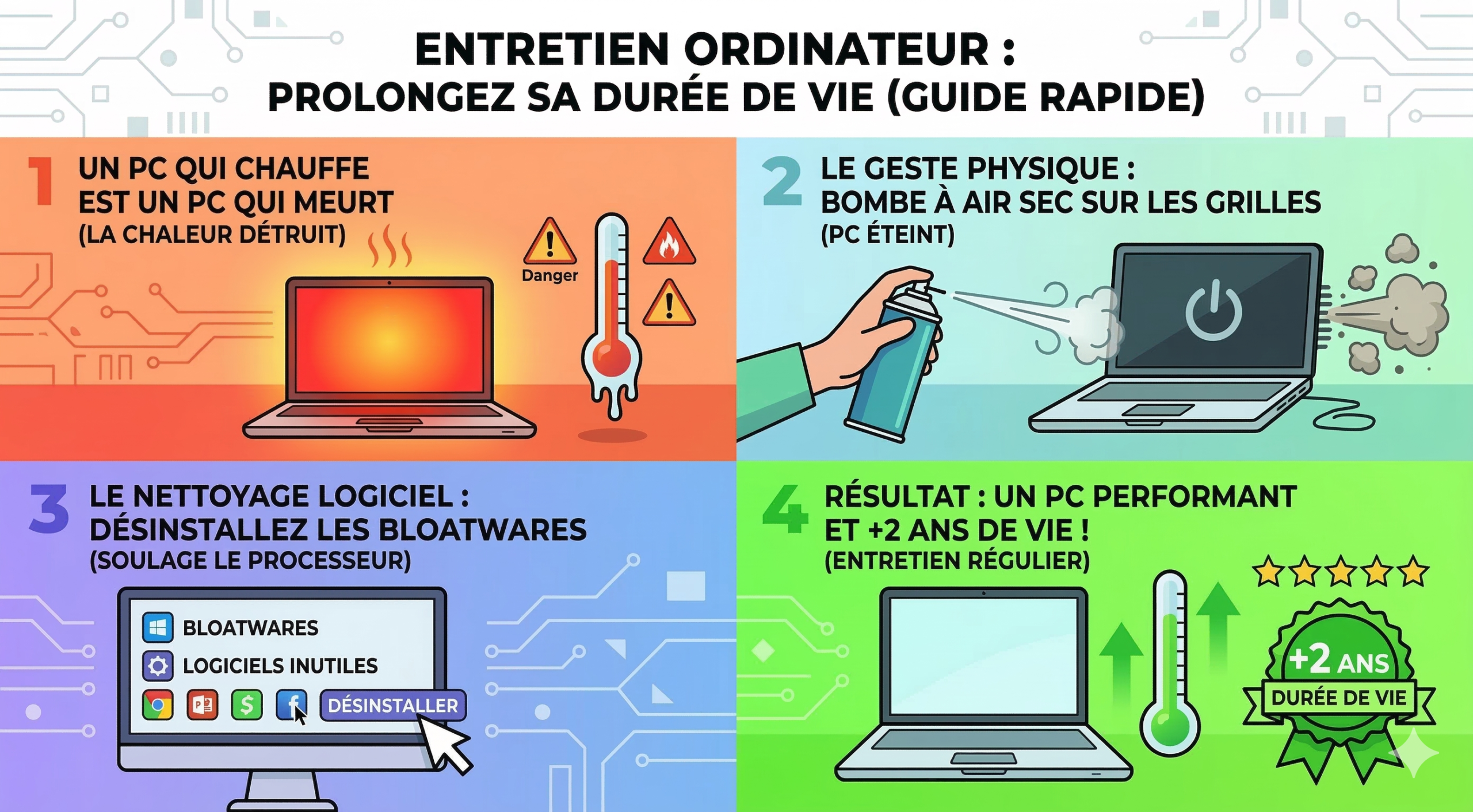 Votre PC étouffe : Le guide de nettoyage (Physique et Logiciel) pour le sauver